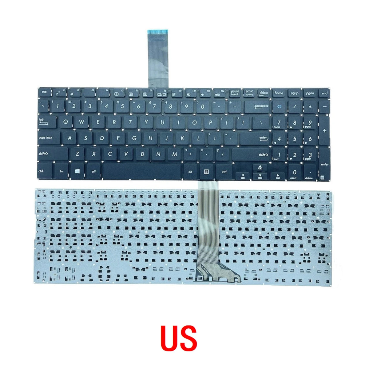 New US Russian Spanish Keyboard For ASUS VivoBook K551 K551L K551LA K551LB K551LN V551 V551LN S551 S551LA S551LB S551L S551LN ASUS laptop repair parts