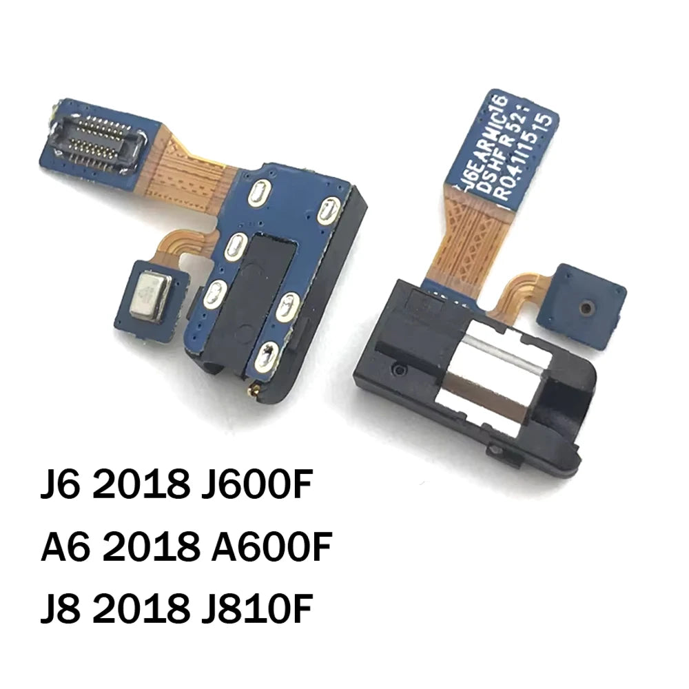 Earphone Headphone Audio Jack Micophone Flex Cable For Samsung J4 J6 J8 A6 2018 Plus J600 J400 J810 A600 J3 J5 J7 2017 J530 J730 Samsung phone repair parts