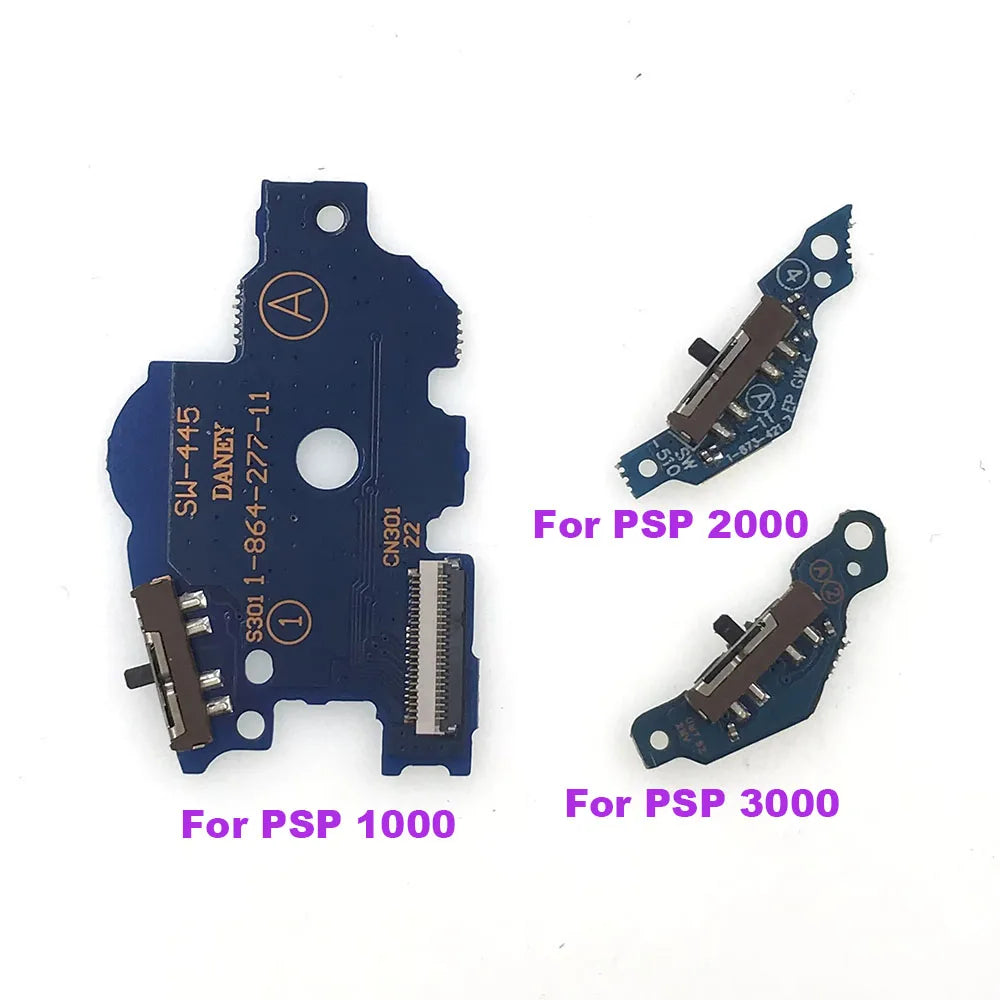 1-5PCS For PSP1000 PSP2000 PSP3000 PCB Power On Off Switch Board Built-in Sliding Switch Start Keys Replacement ﻿ Game console repair parts