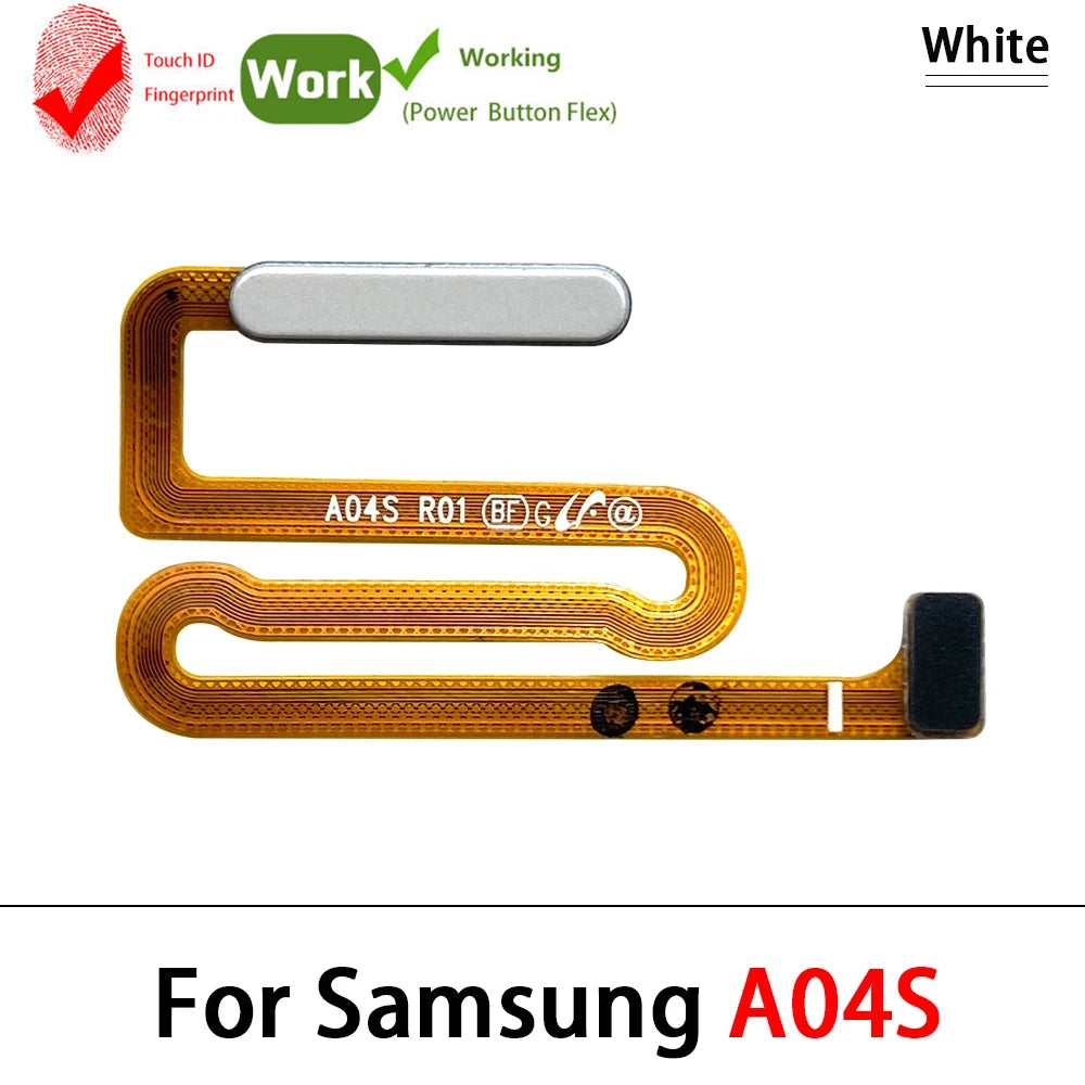 New For Samsung A03S A037F A04s A047F A05s A057F Fingerprint Sensor Home Return Key Menu Button Flex Cable Samsung phone repair parts