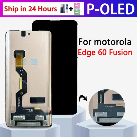 6.67 Inch P-OLED for Motorola Edge 60 Fusion LCD XT2503-4 Display with Screen Digitizer Assembly for Motorola Edge60 Fusion LCD Motorola phone repair parts