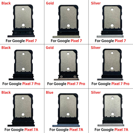 (Single Card ) For Google Pixel 7 / 7 Pro / 7A SIM Card Holder Tray chip slot drawer Holder Adapter Socket repair parts Google Pixel Phone repair parts