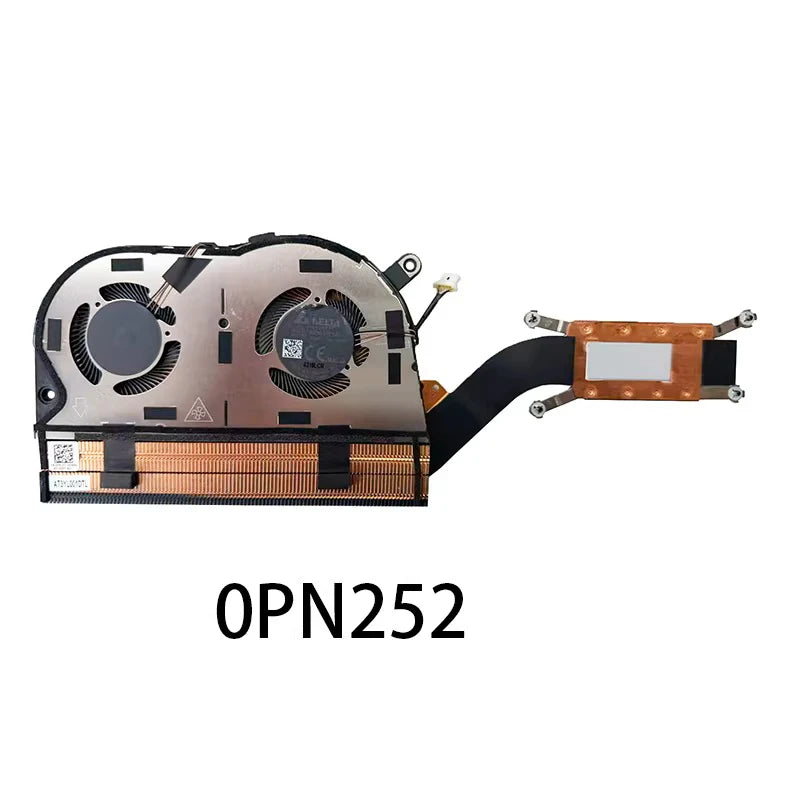 NEW ORIGINAL Laptop CPU GPU Cooling Fan With Heatsink For DELL Latitude 7640 E7650 P126F 02X91X 0PN252 Dell laptop repair parts