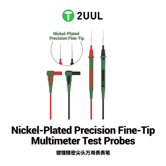 2UUL MT02 Precision Multimeter Test Probes XZZ P2 Probe Tip Extra Sharp Multimeter Pen for Digital Tester Phone PCB Repair Tool Professional Repair Tools