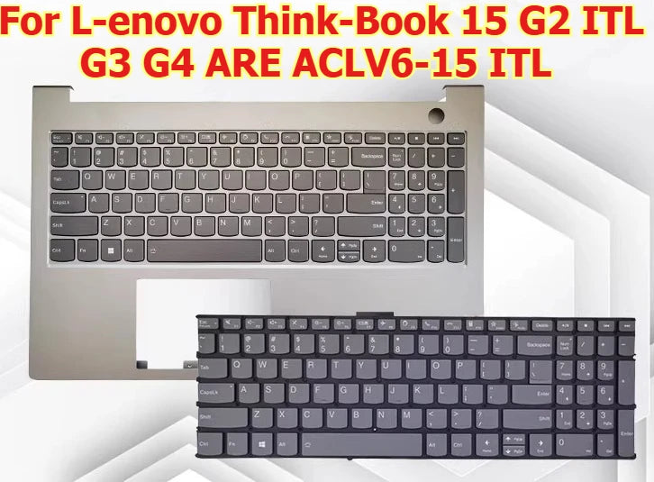 Upper case keyboard for Lenovo ThinkBook 15 G2 ITL G3 G4 ARE ACLV6-15 ITL topcase palmrest Keyboard C  cover Touchpad Lenovo laptop repair parts