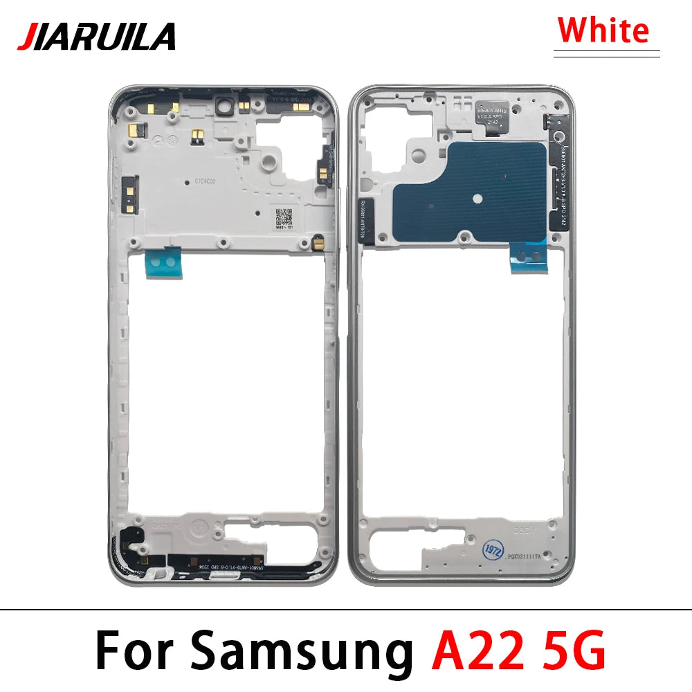 10Pcs, New For Samsung A22 A32 4G 5G A225F A226B A325F A326B Housing Middle Frame Bezel Middle Plate Cover Samsung phone repair parts