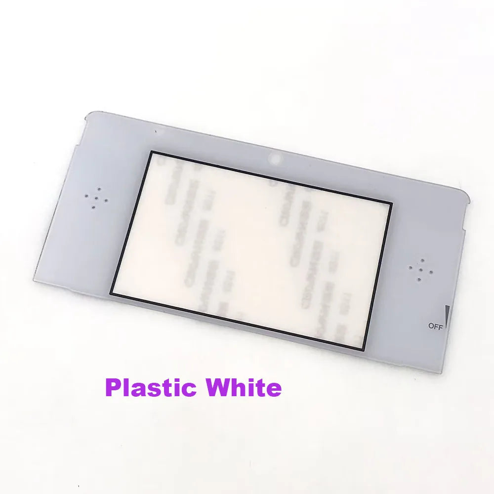 1-3PCS Replacement Black White Plastic Glass Upper Front Top Frame LCD Screen Mirror Lens Cover For Nintendo 3DS Game console repair parts