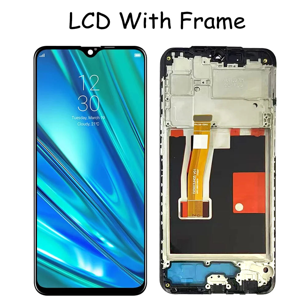 6.4"IPS LCD For Oppo Realme 5 Pro RMX1971 RMX1973 LCD Display Touch Screen Digitizer Assembly For Realme 5Pro Display Frame Realme phone repair parts  Oppo phone repair parts