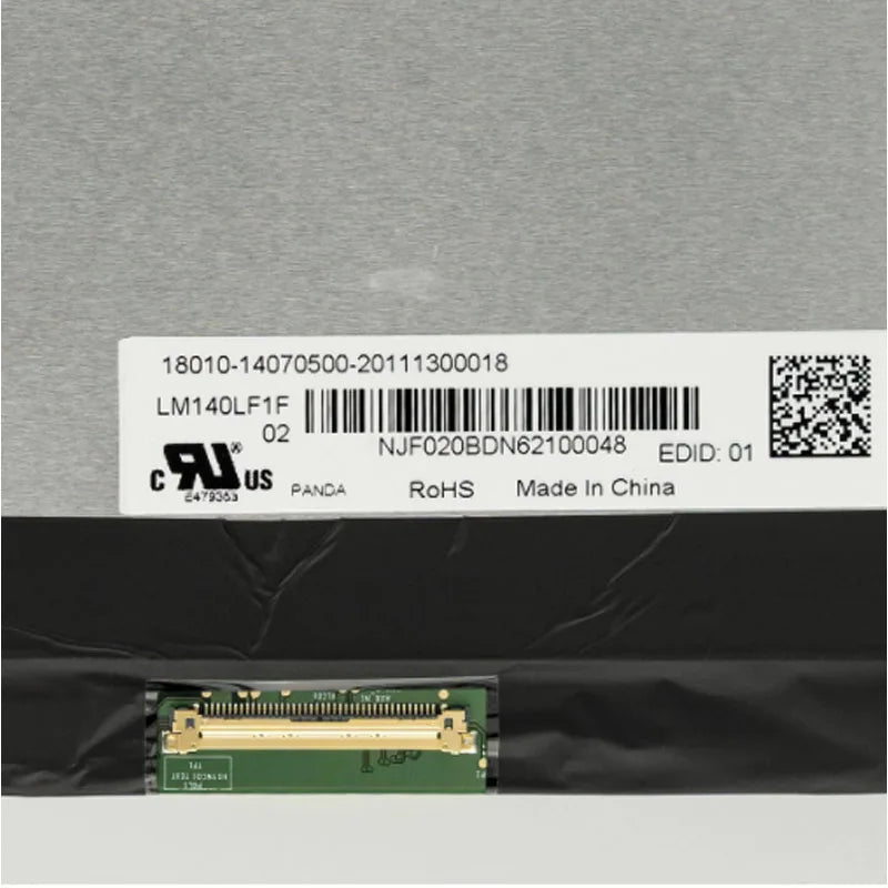 14'' Inch 40 Pin Screen For ASUS ROG Zephyrus G14 GA401Q PX401Q LM140LF1F02 LQ140M1JW49 144Hz LM140LF1F01 120Hz ASUS laptop repair parts  40pins EDP