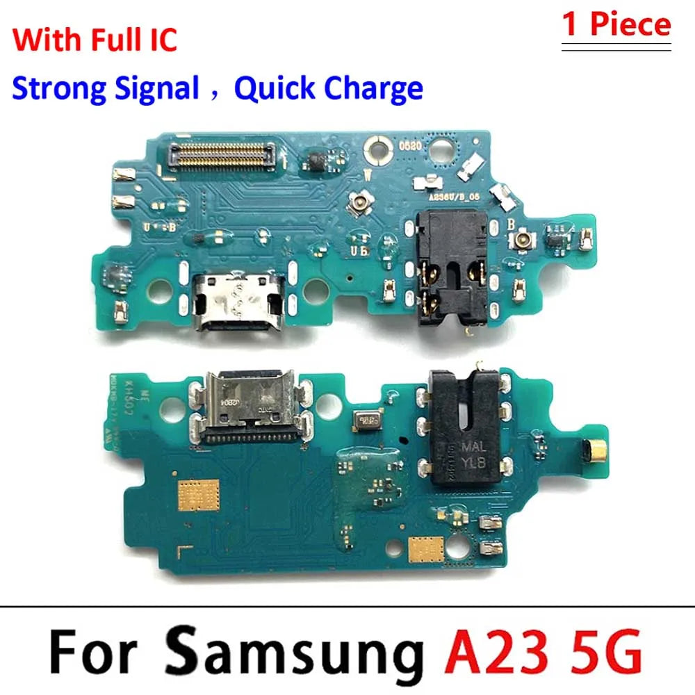 10Pcs, For Samsung A23 4G 5G A235 A235F A236 A236F USB Charging Port Microphone Dock Connector Board Flex Cable Repair Parts Samsung phone repair parts