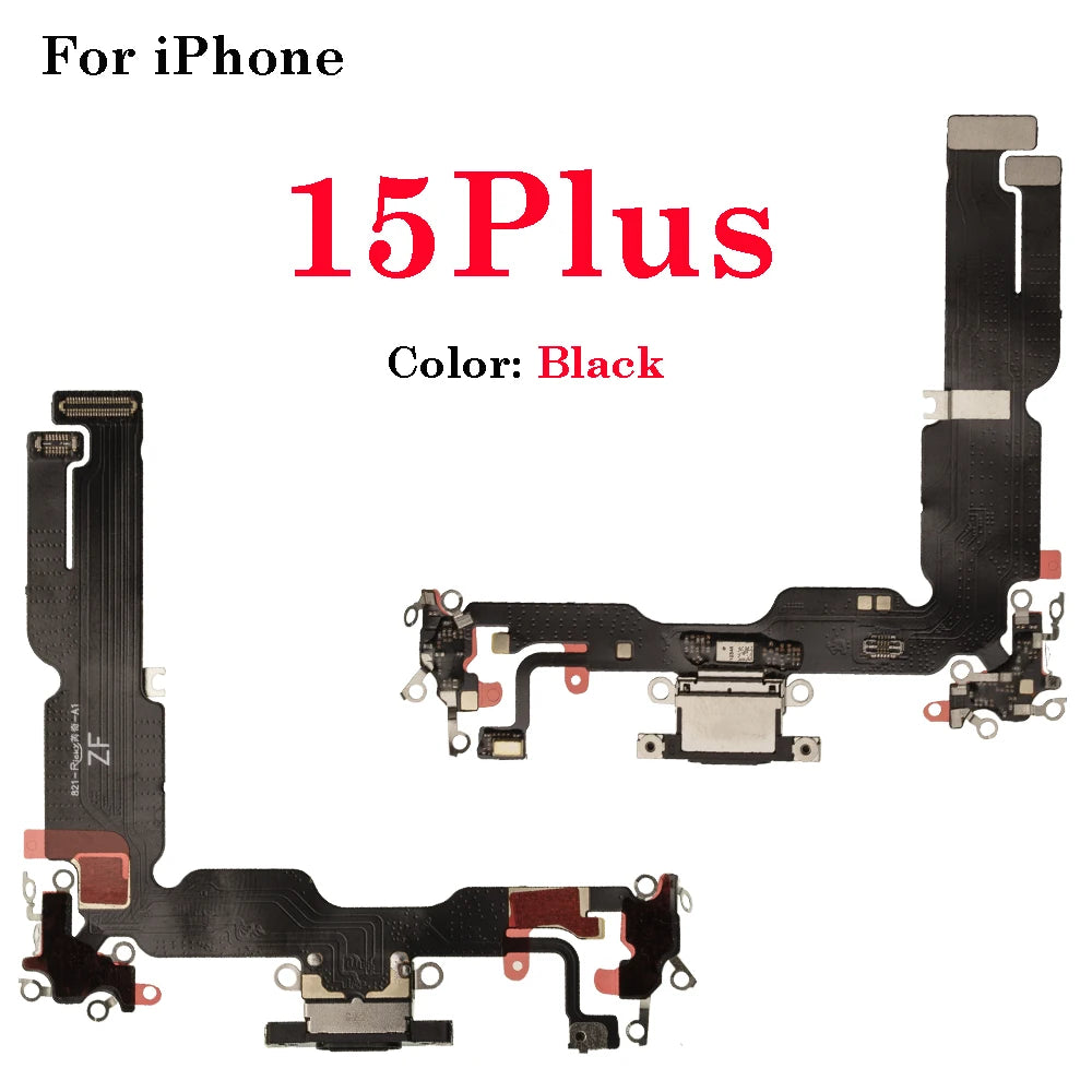 1Pcs New Brand For iPhone 16 15 Plus16 15 Pro Max Dock Charging Port Flex Cable USB Charger Connector Replacement Part iPad tablet repair parts