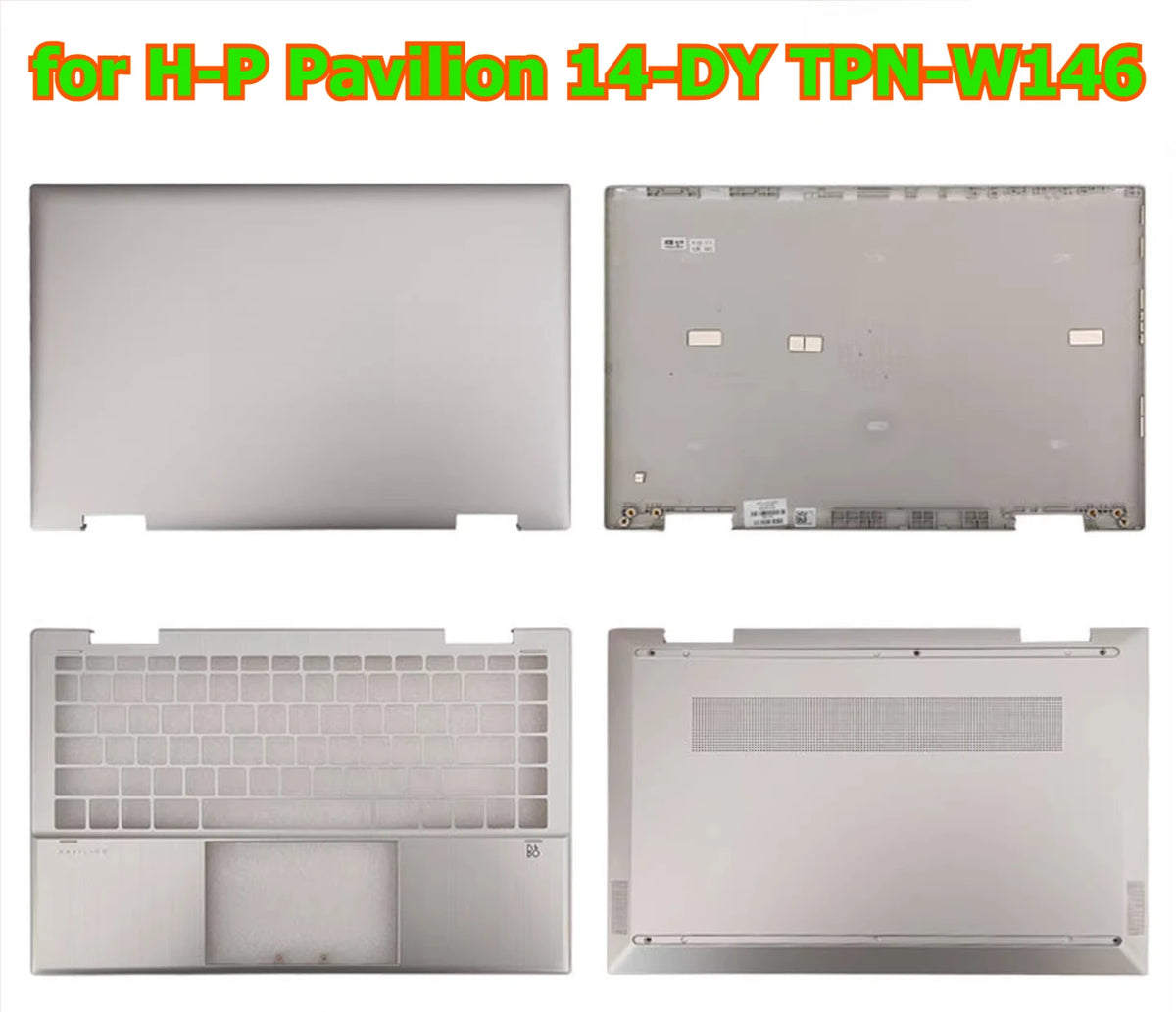Cover case for HP Pavilion 14-DY TPN-W146 lcd back housing bezel frame upper topcase palmrest buttom hinge shell M45000-001 HP laptop repair parts