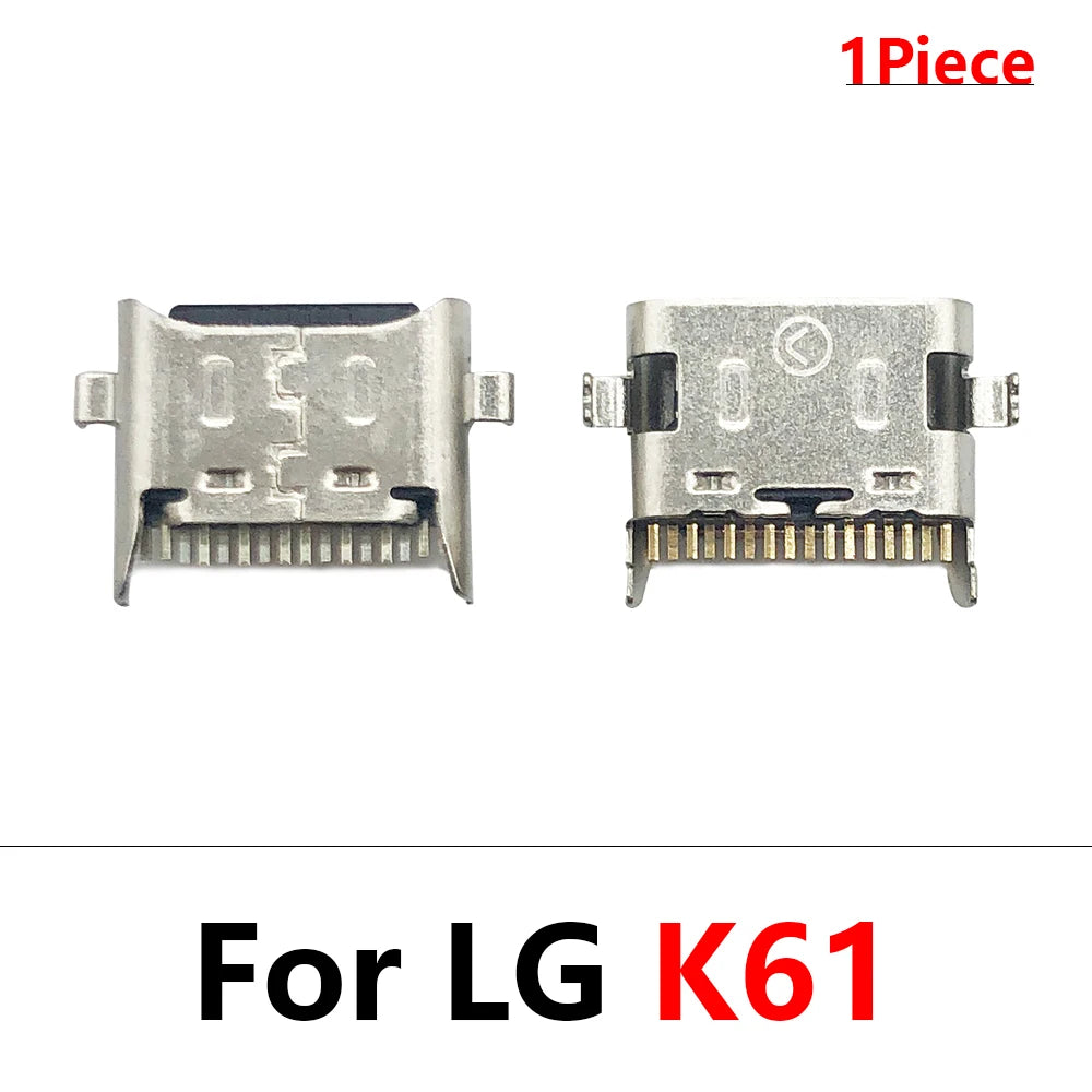 100Pcs USB Charging Port Connector Charge Jack Socket Plug Dock For LG K9 K11 K41s K51 K51s K52 K42 K50 K50s K50 K10 K12 Plus LG phone repair parts