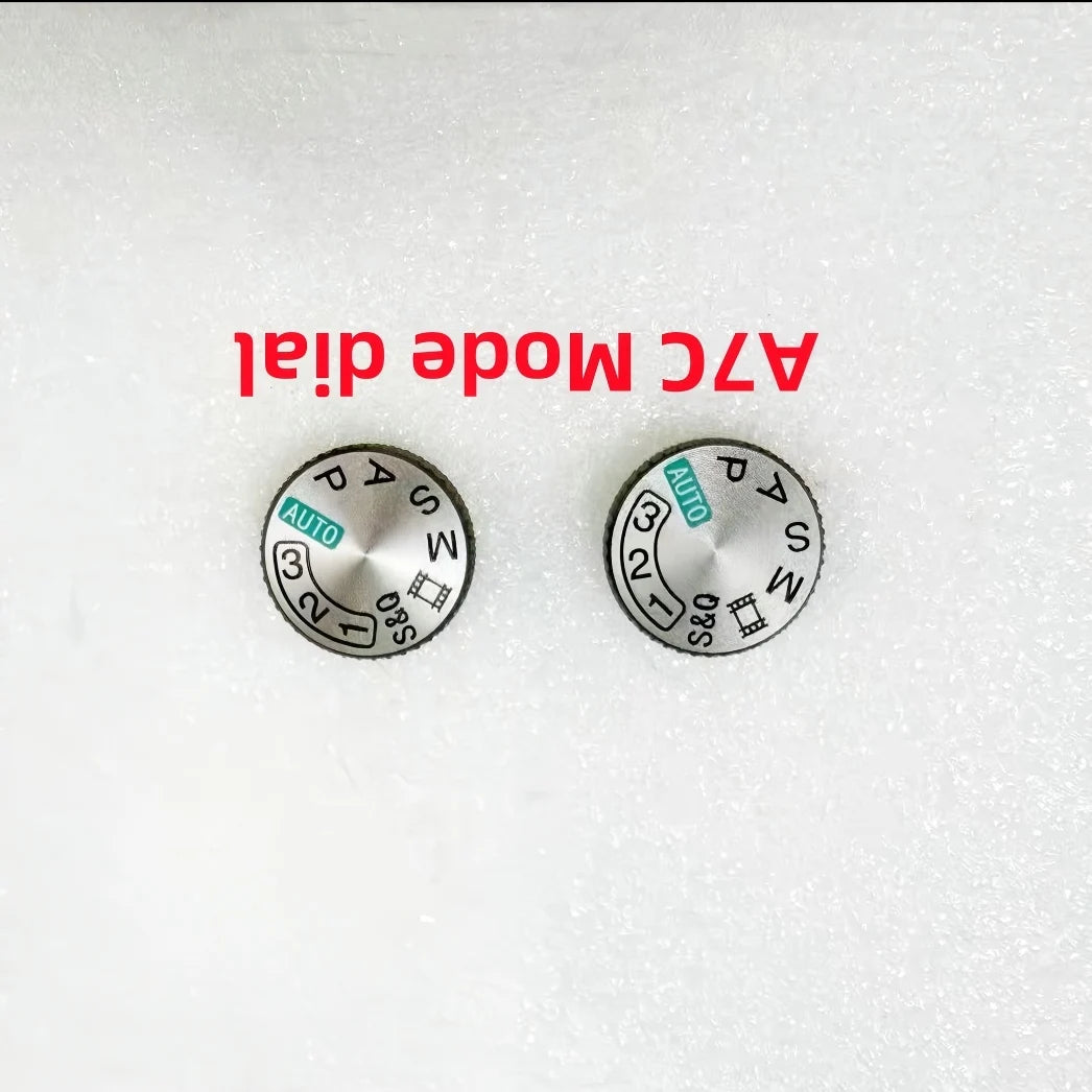 1PCS New Top Cover Model Dial for Sony A7C Camera Silver Mode Dial Repair Part  Digital Camera repair parts