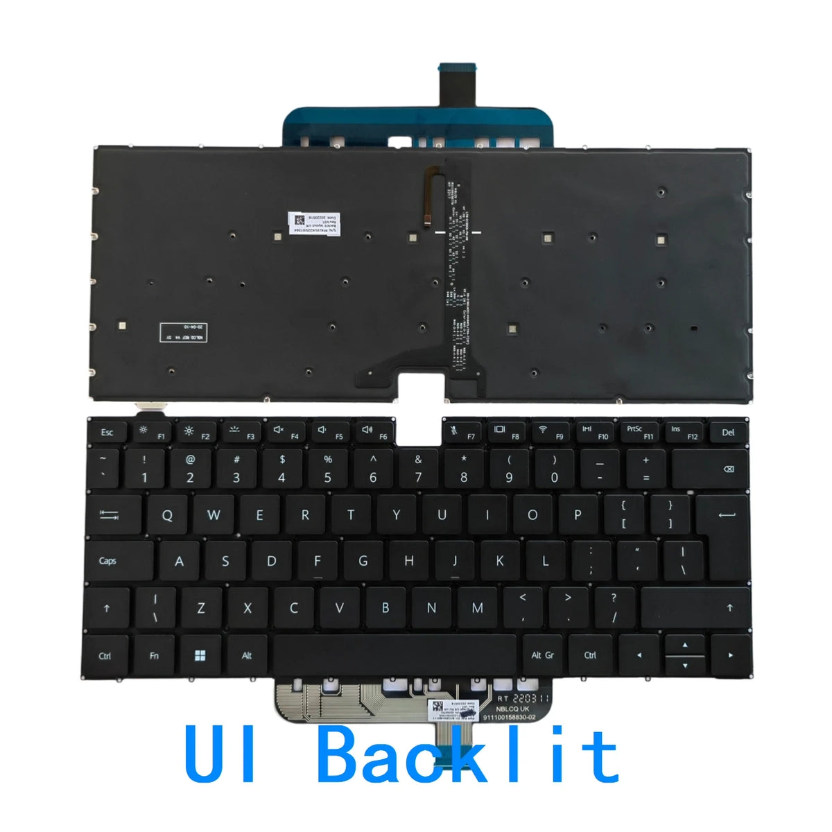 New US UI Russian Spanish Language  Backlit Keyboard For HUAWEI matebook D14 W29 HBL-W29 Notebook PC Replacement Keyboard HUAWEI laptop repair parts