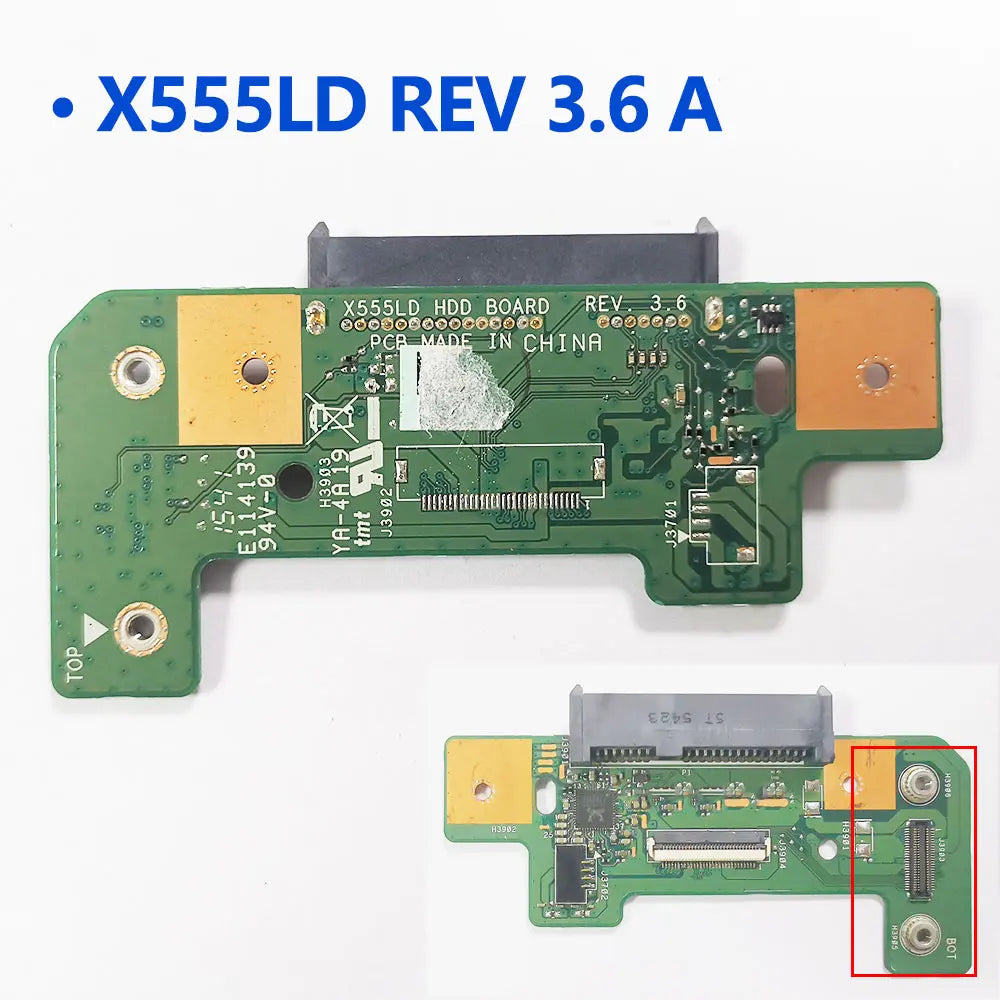 For ASUS X555 X555L X555LD X555LP X555UJ VM590L Y583L W509L W519 F555L A555 X555S Laptop SATA HDD SSD hard drive interface board ASUS laptop repair parts