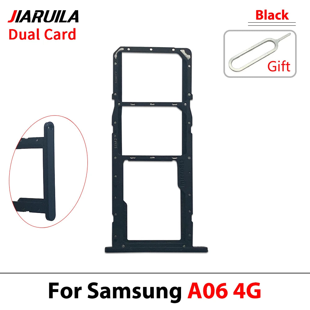 New For Samsung A06 A16 4G 5G SIM Card Slot SD Card Tray Holder Adapter Repair Parts Samsung phone repair parts