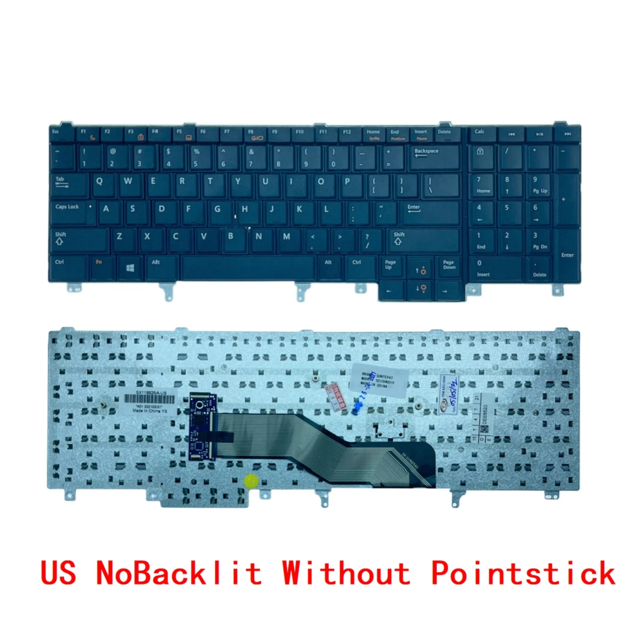 US Russian Taiwan Backlit Keyboard For Dell Latitude E6520 E5520 E5530 E6540 E6530 Precision M4600 M4700 M4800 M6600 M6700 M6800Dell laptop repair parts