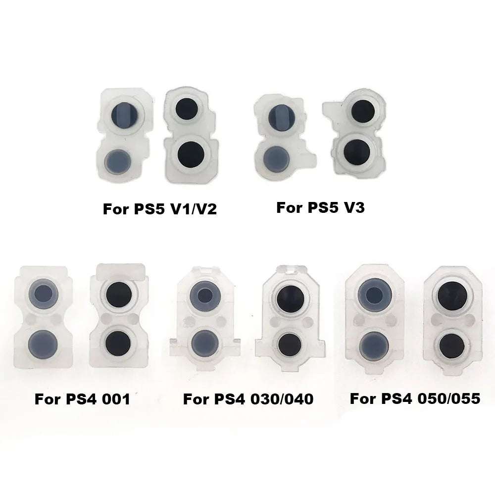 1-20Pairs For Sony PS4 PS5 010 020 030 040 050 Controller Conductive Silicone Rubber Pads for Dualshock 5 V1 V2 V3 L2 R2 Buttons Game console repair parts