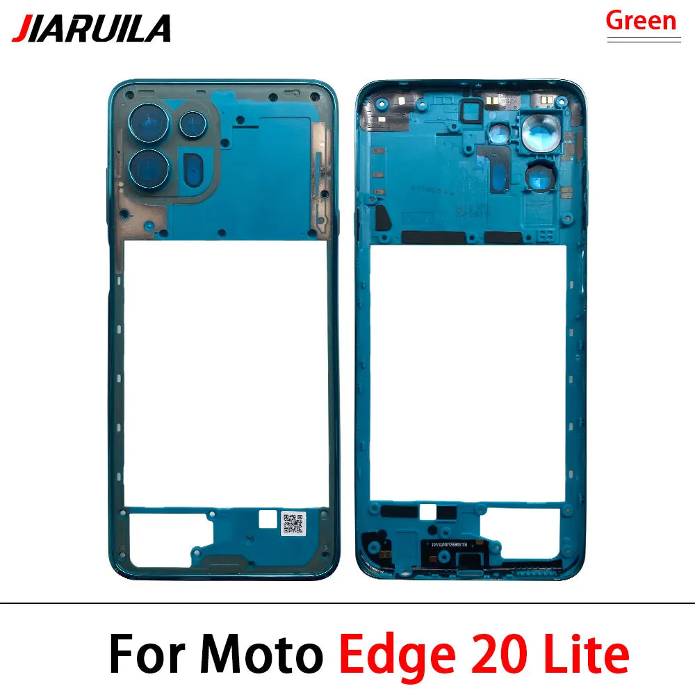 New Middle Frame Cover For Motorola For Motorola Moto E22 E32 E13 E22i Edge 20 Lite Middle Housing with Lens Frame Parts Motorola phone repair parts