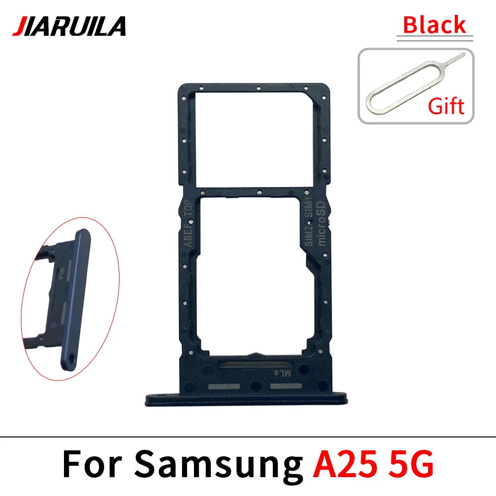 10Pcs, New For Samsung A15 A25 A35 A55 4G 5G SIM Card Slot SD Card Tray Holder Adapter Samsung phone repair parts