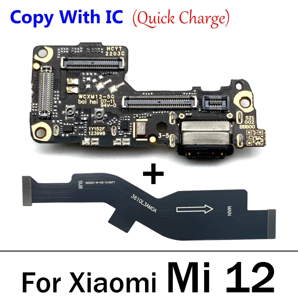New USB Charger Charging Dock Port Connector Main Mainboard Board Flex Cable For Xiaomi Mi 10 10T 11 11T 12 12T 13 13T Pro Lite  Xiaomi  Xiao mi phone repair parts