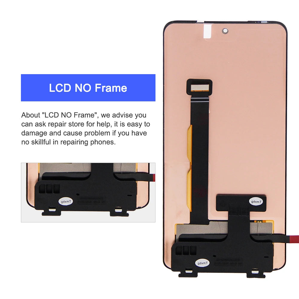 6.55''AMOLED For Motorola Edge 40 Neo XT2307-1 LCD Touch Screen with fingerprint Display For Moto Edge40 XT2303-2 Display Motorola phone repair parts