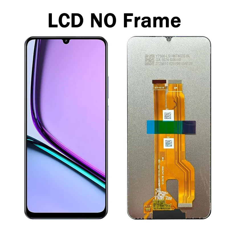 6.74"For Oppo Realme Note 60 Display For Realme Note60 RMX3933 LCD Display Touch Screen Digitizer Assembly Replacement  Oppo phone repair parts