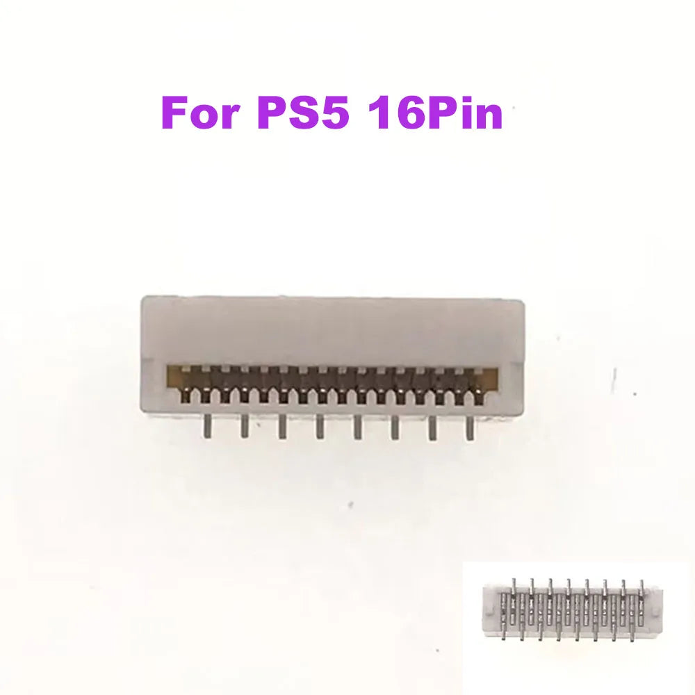 2Pcs For PS4 PS5 Handle Charging Battery Contact Connector L2 R2 Ribbon Contact Clip Socket JDM-001 011 030 040 050 BDM-010 Game console repair parts