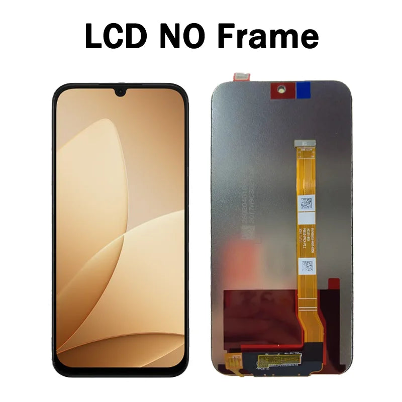 6.75"Tested For Oppo A6c LCD Display With Touch Screen Assembly CPH2895 Display Replacement Oppo phone repair parts Realme phone repair parts