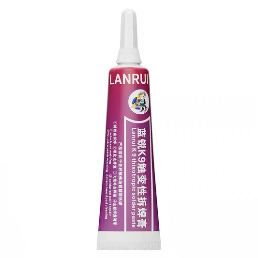 Lanrui K9 15ml Thixotropic De Sulfurization Paste for Fingerprint Flight Line/battery Holder/tail Plug Welding Repair Professional Repair Tools