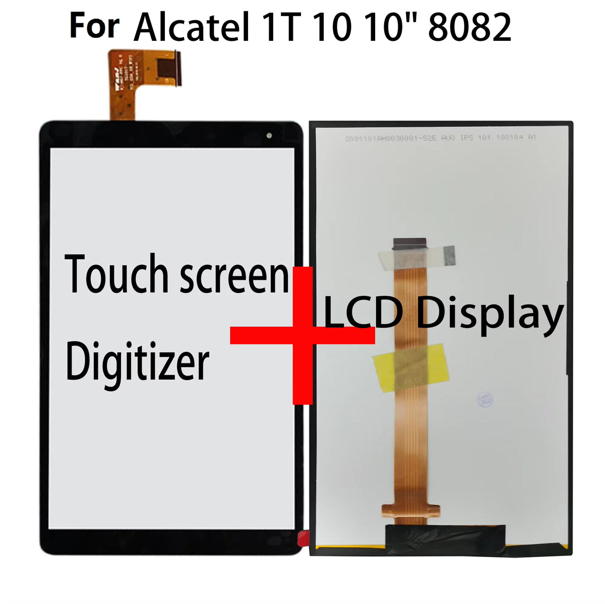 New 10" 8084 Touch screen  Digitizer Lcd Display Alcatel 1T 10 10" 8082 LCD Alcatel ONETOUCH Pixi 3 (10) 8082 Touch panel Glass Other Brand tablet repair parts