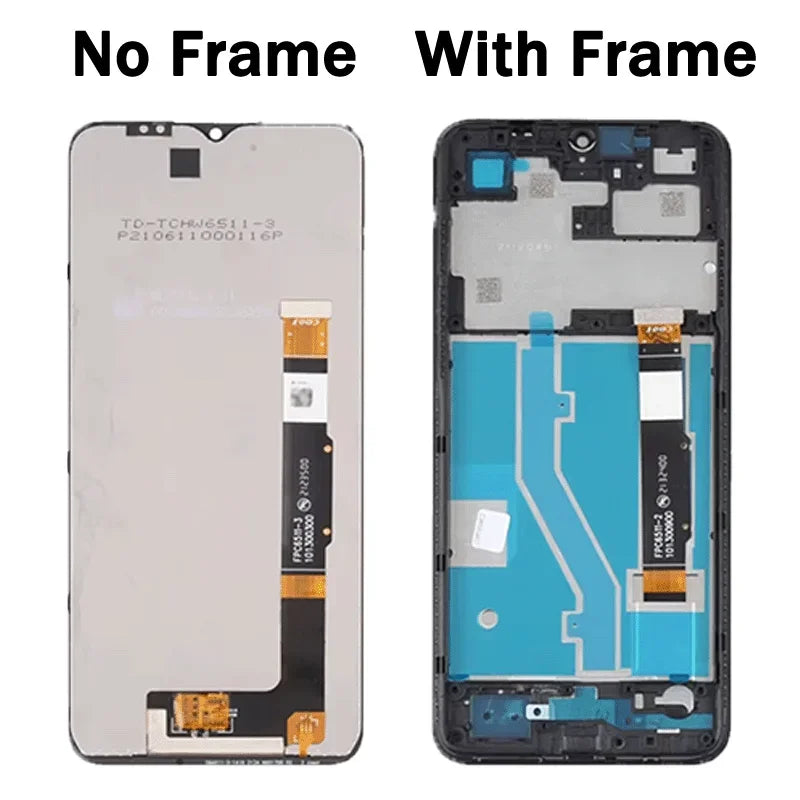 6.52“Display For TCL 305 6102D, 5164D LCD Display Touch Screen Digitizer Panel Assembly For TCL 306 X668, 6102H Display TCL phone repair parts