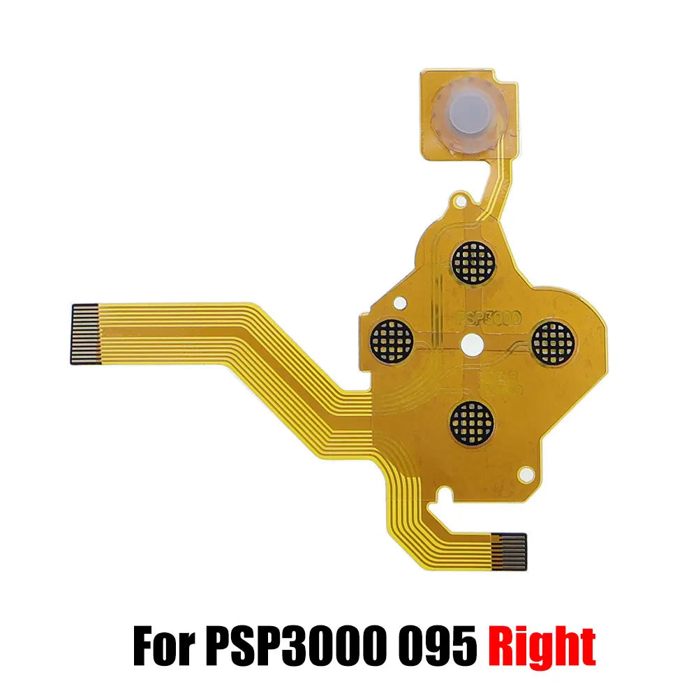 Replacement  L R Left Right Conductive Film Flex Cable Volume Button PCB Keypad Ribbon Cable For PSP 1000 2000 PSP3000 095 Game console repair parts