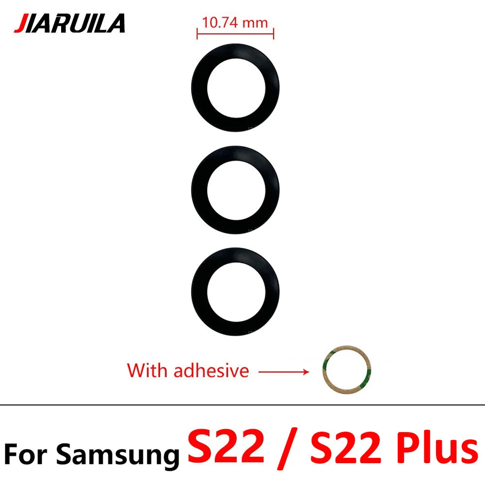 10Pcs, Back Rear Camera Glass Lens For Samsung S20 S21 S22 S23 S24 Plus Ultra FE 5G With Adhesive Samsung phone repair parts