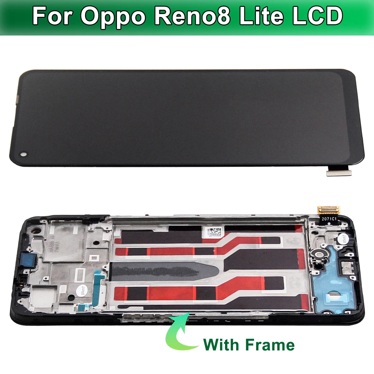 AMOLED For OPPO Reno8 Lite 8Lite LCD Display Touch Screen Digitizer Assembly For Oppo Reno8 Lite CPH2343 Display Replacement OPPO phone repair parts