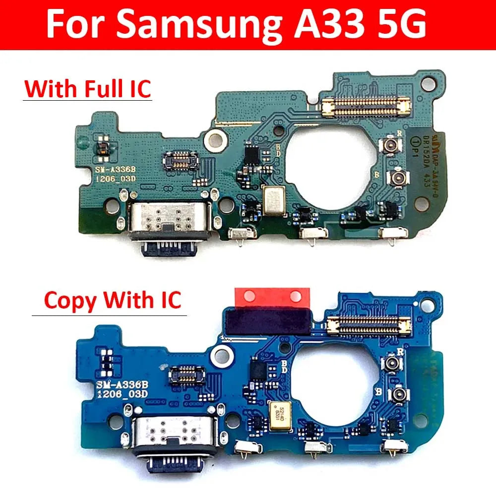 USB Charging Port Board Flex Cable Connector For Samsung A33 5G A336 A336B Microphone Module Samsung phone repair parts