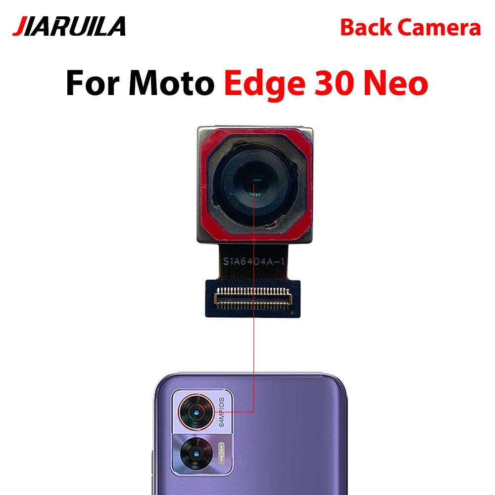 Front Camera Flex Front Back Rear Camera Module Flex Cable For Motorola Moto Edge 20 30 40 50 Neo Fusion Lite Pro Motorola phone repair parts