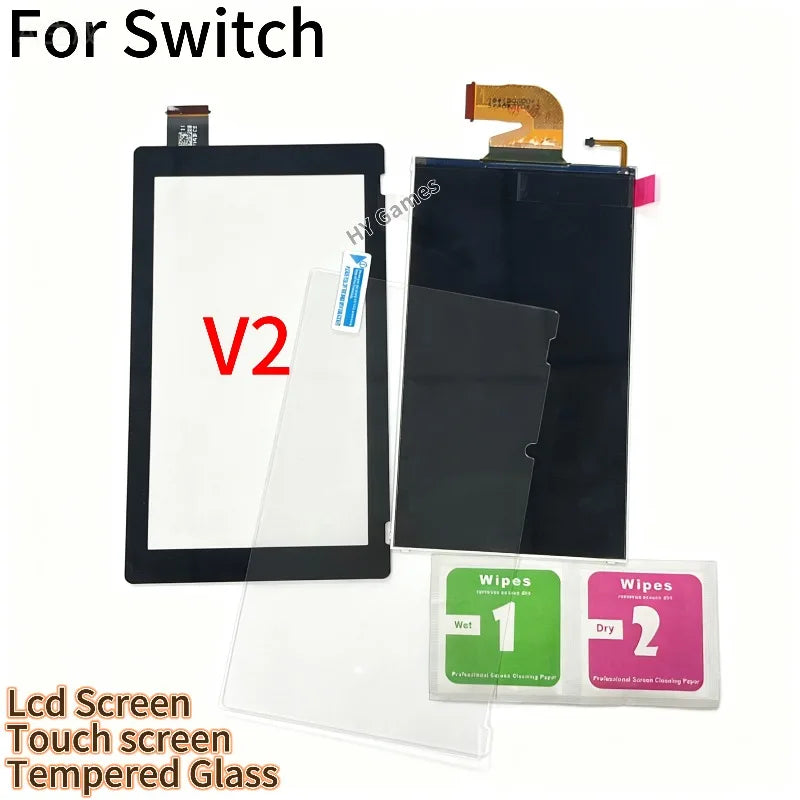 Original LCD Screen for Nintendo Switch NS HAC‑001 V2 Display with Touch Screen Digitizer for Switch Replacement  Game console repair parts
