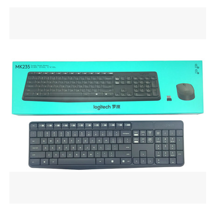 original and genuine in the box, Logitech MK235 office, business wireless ultra-thin, keyboard and mouse set.