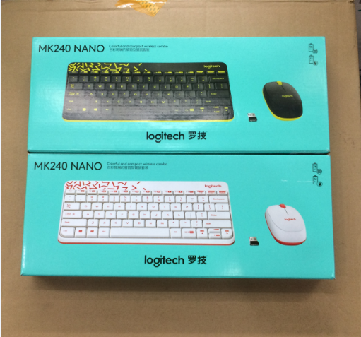 Boxed genuine, Logitech MK240 nano wireless keyboard and mouse set MK245 keyboard and mouse set office portable