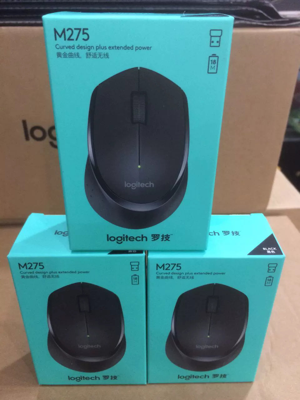 Boxed Genuine Logitech M275 Wireless Mouse Laptop Desktop Gaming Home Office Business