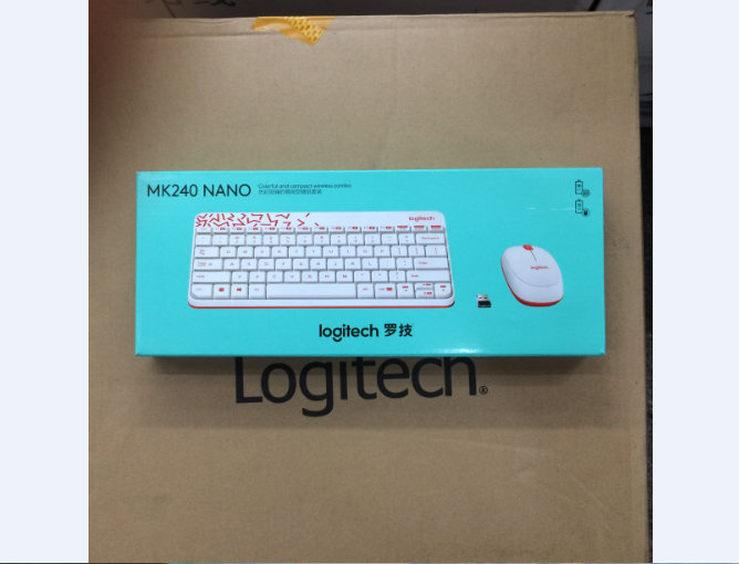 Boxed genuine, Logitech MK240 nano wireless keyboard and mouse set MK245 keyboard and mouse set office portable