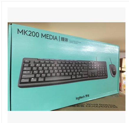 Boxed genuine, Logitech MK200 wired keyboard, mouse, keyboard and mouse set, national joint guarantee for 3 years