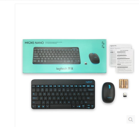 Boxed genuine, Logitech MK245Nano wireless keyboard and mouse set keyboard and mouse mini receiver