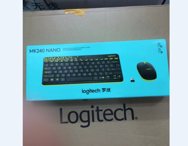 Boxed genuine, Logitech MK240 nano wireless keyboard and mouse set MK245 keyboard and mouse set office portable