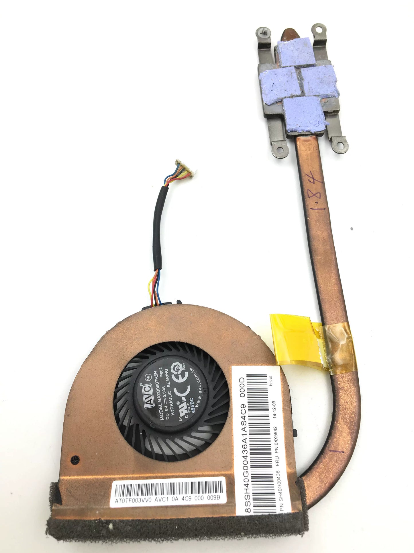 Applicable, original Lenovo ThinkPad T450S AMD integrated radiator fan AT0TF003VV0