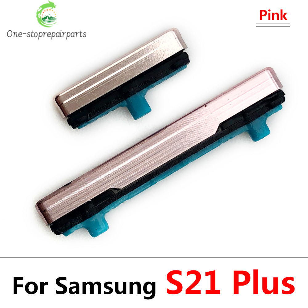 10Pcs, Side Keys Key Power and Volume Buttons Button For Samsung S21 / S21 Plus / S21 Ultra / S21 Fe Replacement Parts Samsung phone repair parts
