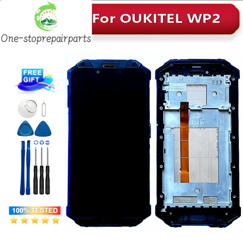 New Original for Oukitel WP2 LCD & Touch Screen Digitizer Oukitel WP2 Display Screen Module Accessories Assembly Replacement Other brand Phone repair parts