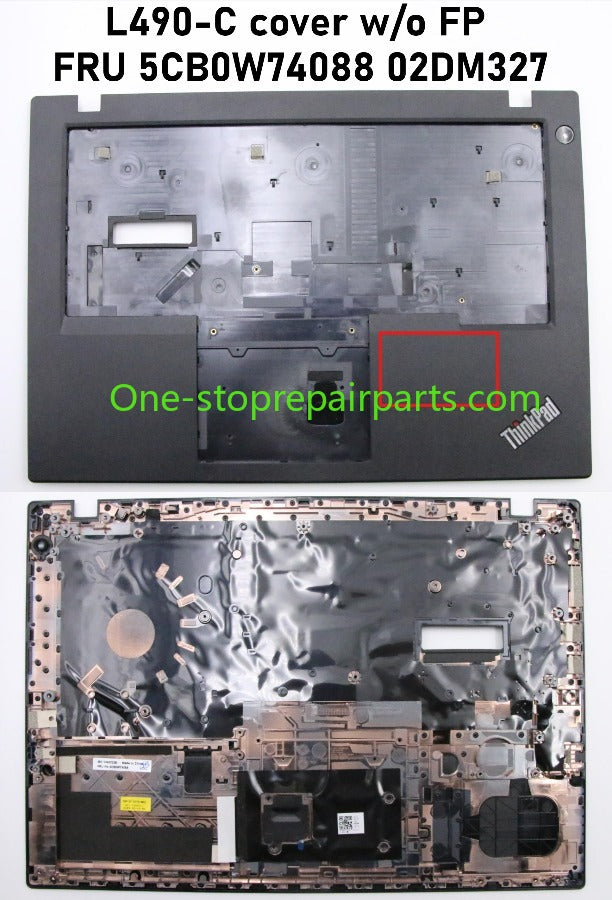 Cover case for Lenovo Thinkpad L480 L485 L490  lcd back housing bezel upper palmrest lower bottom hing cover 01LW315 02DM325 5CB0W66971 5CB0W74087 02DM330 01LW319 Lenovo laptop repair parts